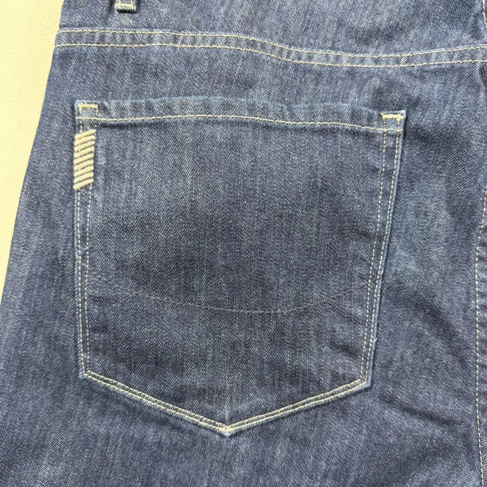 Paige‎ Normandie Mens Size 36x34 Dark Indigo Straight Leg Stretch Jeans USA Made